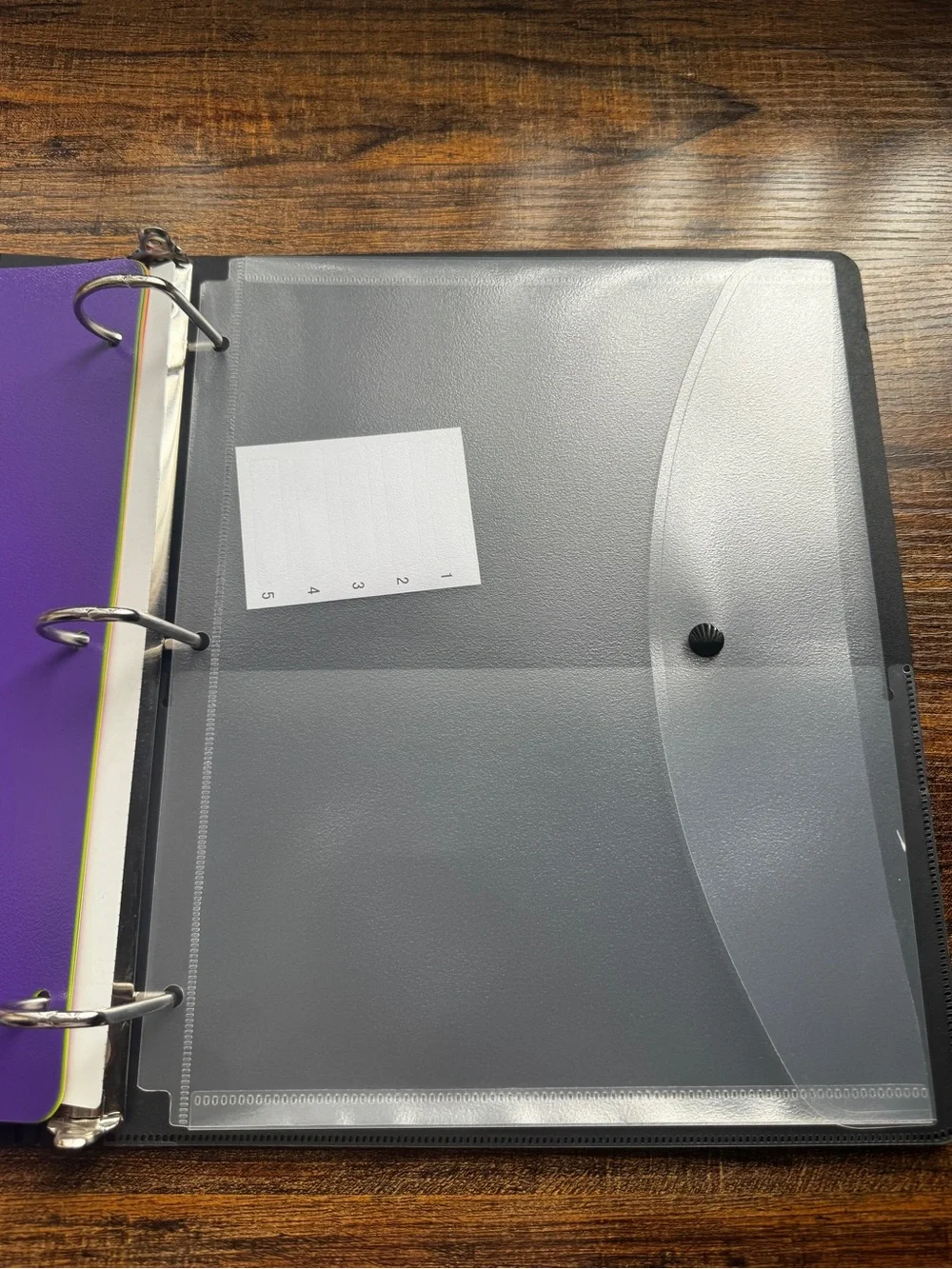 Black 3-Ring Binder Bundle with Index Dividers